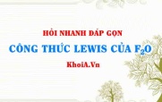 Công thức Lewis của F2O (Oxygen difluoride lewis structure)